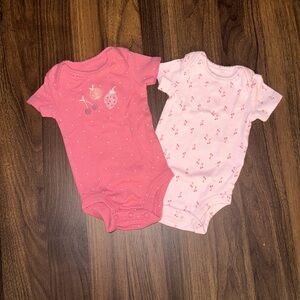 Two short sleeve onesies
